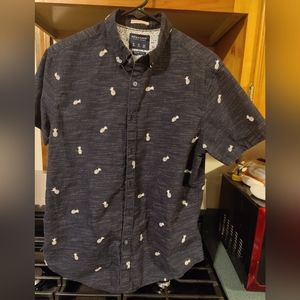 Denim & Flower M Slim Fit Short sleeve button down